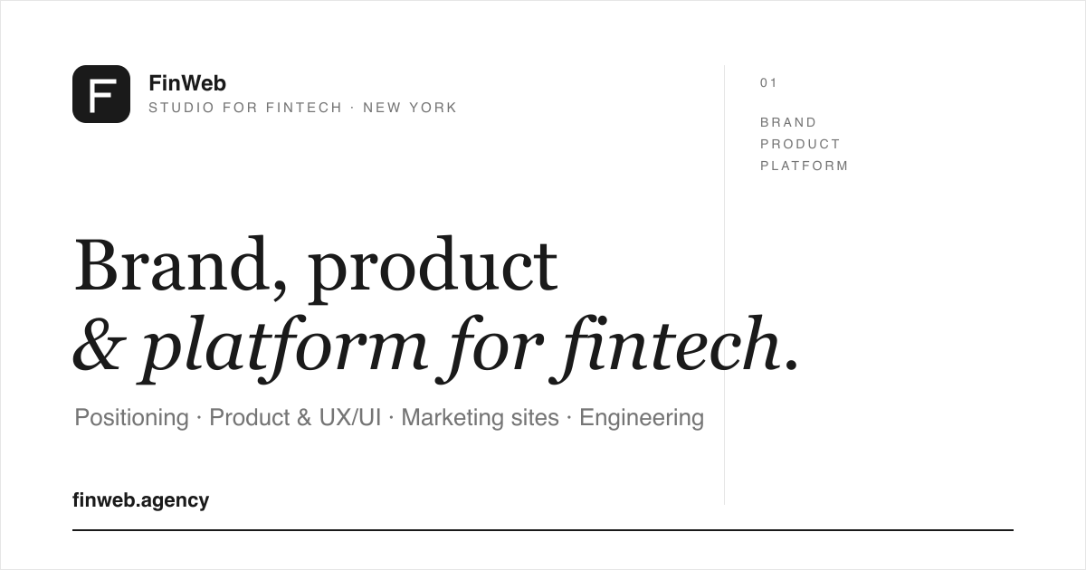 Screenshot of finweb.agency